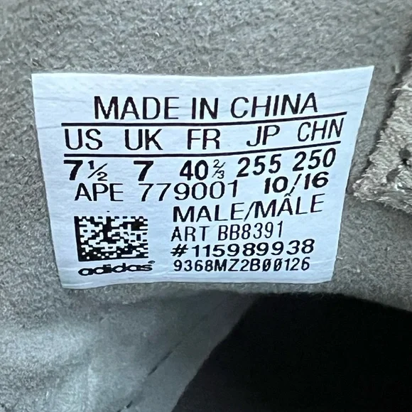 Adidas Invader Strap Green Grey Suede US M 7.5 W 9 - Picture 6 of 6